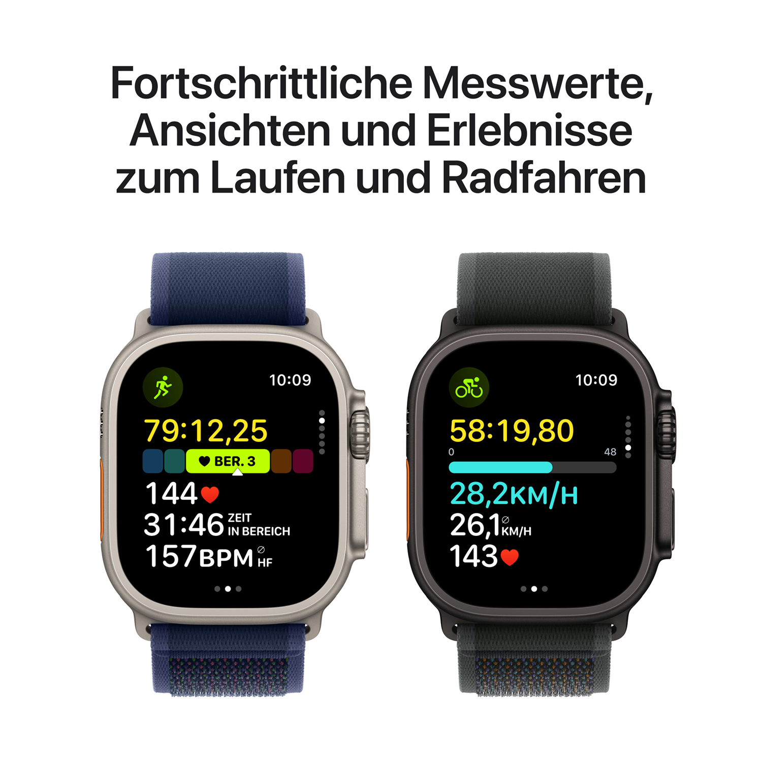 Apple Watch Ultra 2 Titanium Cellular 49mm Schwarz (Trail Loop schwarz) S/M