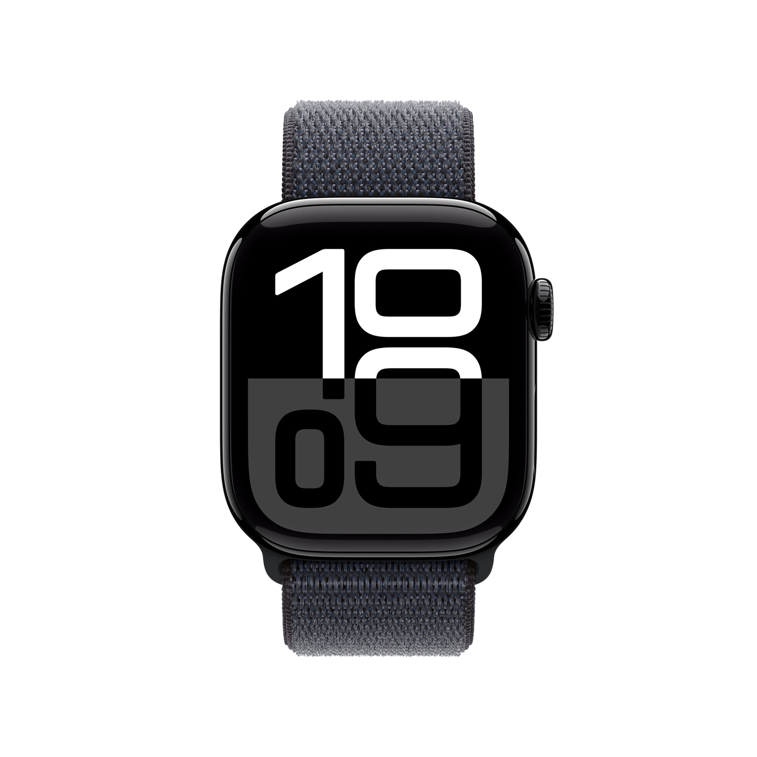 Apple Watch S10 Aluminium 42mm Diamantschwarz (Sport Loop tinte)