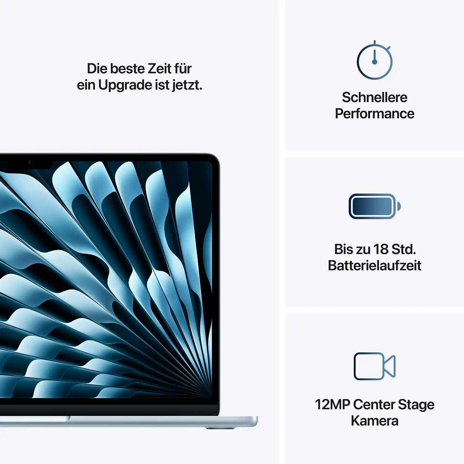 Macbook Air 13.6'' - M4  10-Core CPU  8-Core GPU - 16 GB - 256 GB SSD - Himmelblau - 2025