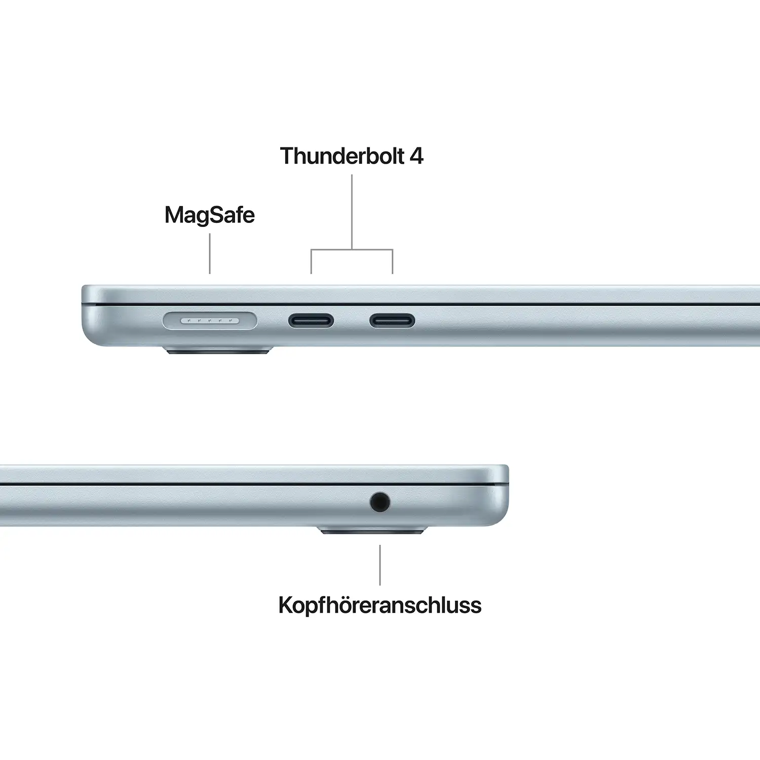 Macbook Air 13.6'' - M4  10-Core CPU  8-Core GPU - 16 GB - 256 GB SSD - Himmelblau - 2025