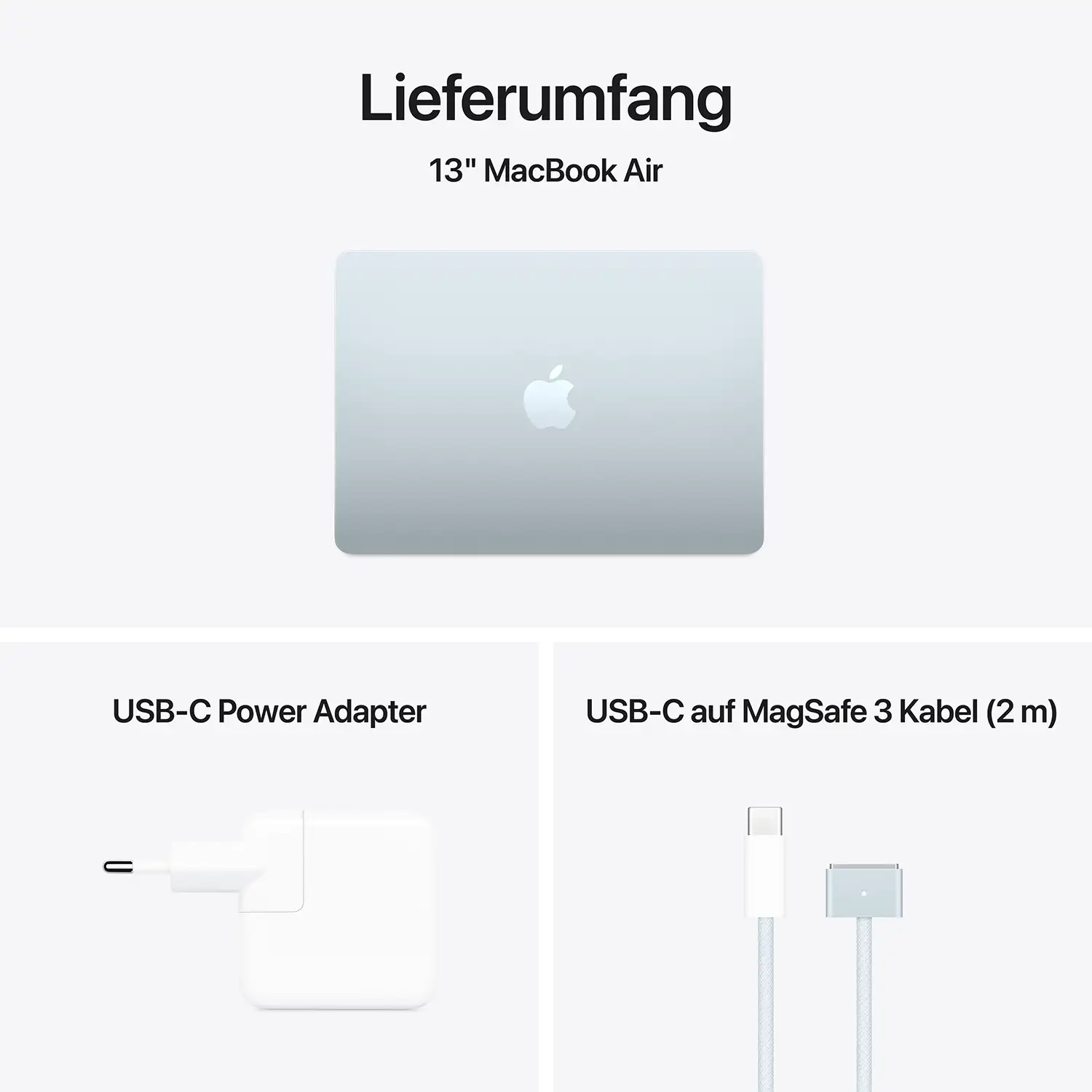 Macbook Air 13.6'' - M4  10-Core CPU  8-Core GPU - 16 GB - 256 GB SSD - Himmelblau - 2025